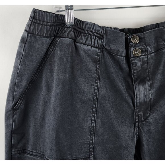 Lularoe Jeans Womens 34 Black Wide Leg Tapered Joggers L-162152 (36x28) - Picture 3 of 9